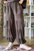 Basso Baby Cord Tiered Cuff Pant Coffee Bean